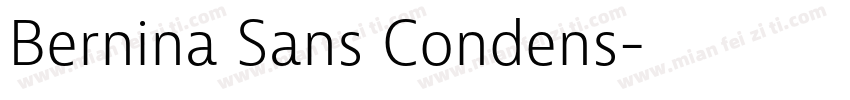 Bernina Sans Condens字体转换